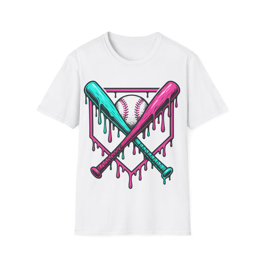 Baseball Bats Ice Cream Drip T-Shirt