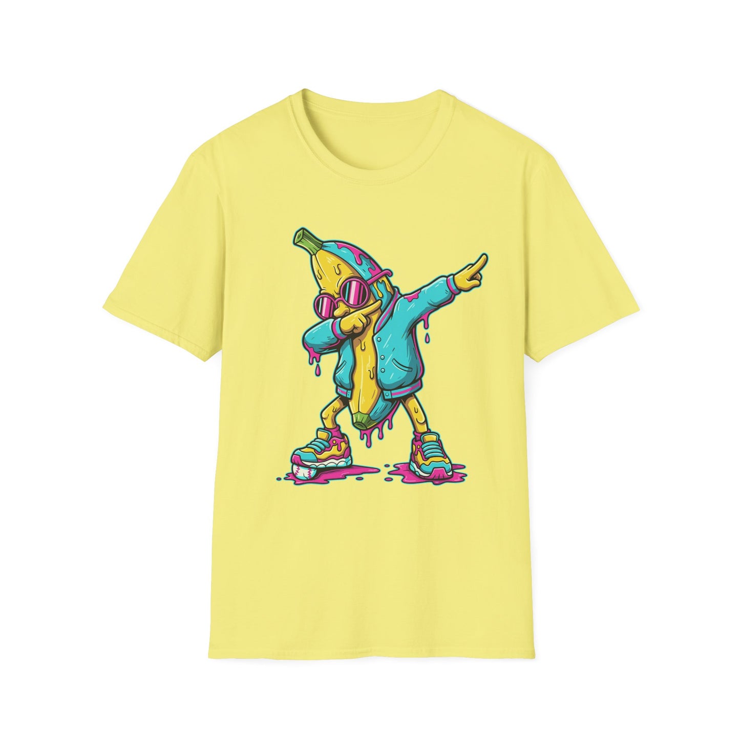Dabbing Banana Baseball Drip T-Shirt