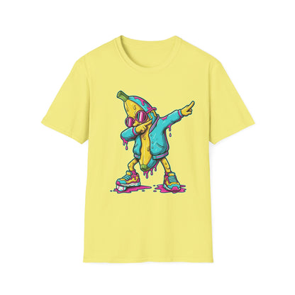 Dabbing Banana Baseball Drip T-Shirt