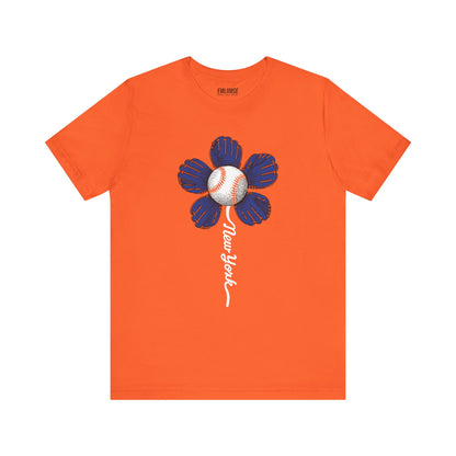 Blue Sun Flower New York T-Shirt