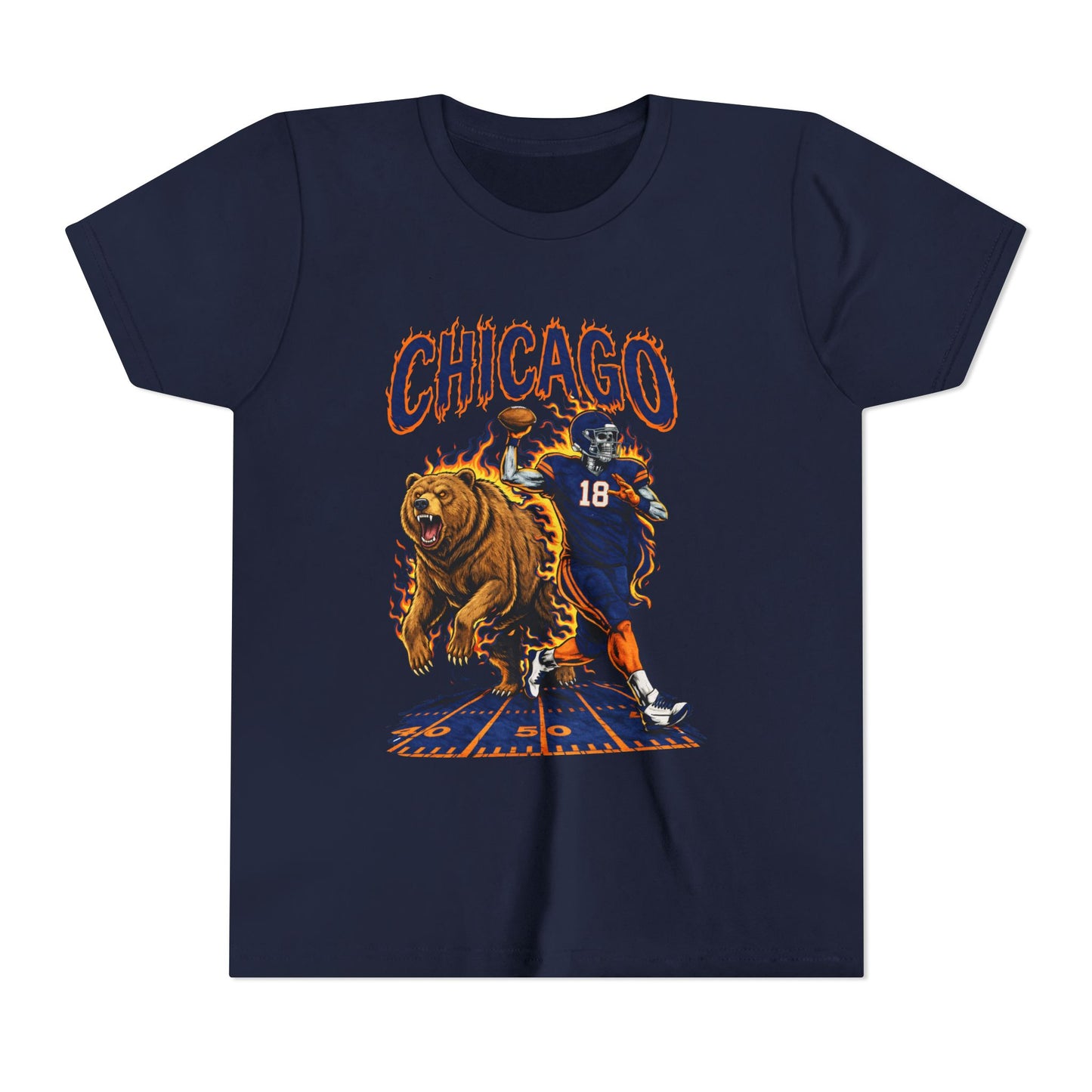 Vintage Skeleton Bear Youth T-Shirt
