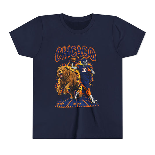 Vintage Skeleton Bear Youth T-Shirt