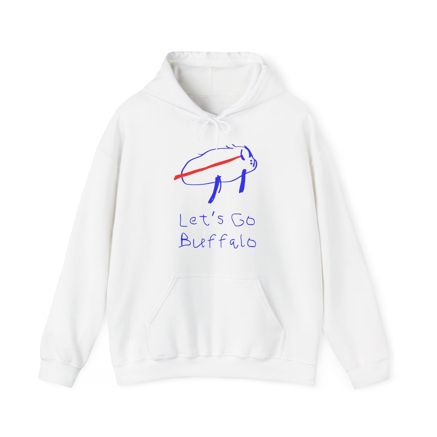 Let's Go Buffalo Drawing Hoodie