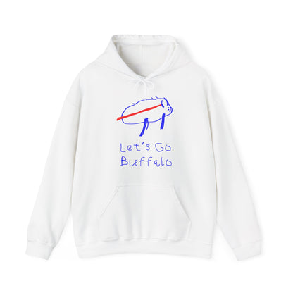 Let's Go Buffalo Drawing Hoodie