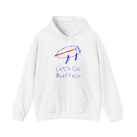 Let's Go Buffalo Drawing Hoodie