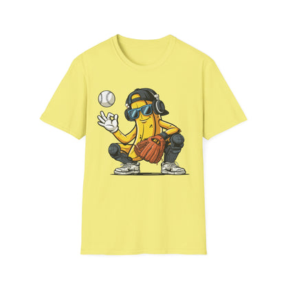 Banana Catcher Baseball T-Shirt