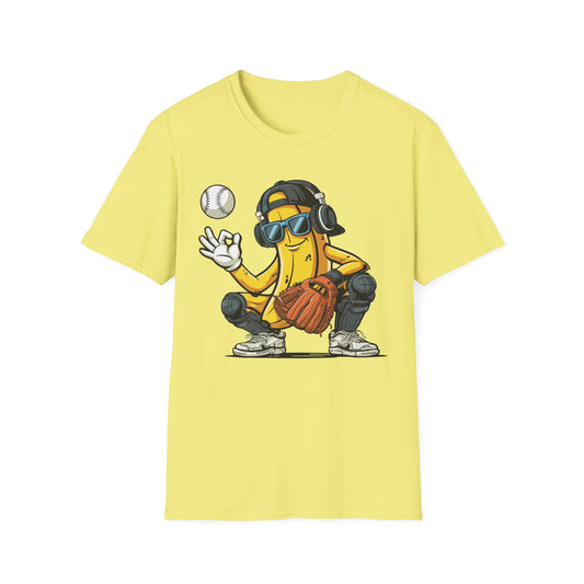 Banana Catcher Baseball T-Shirt