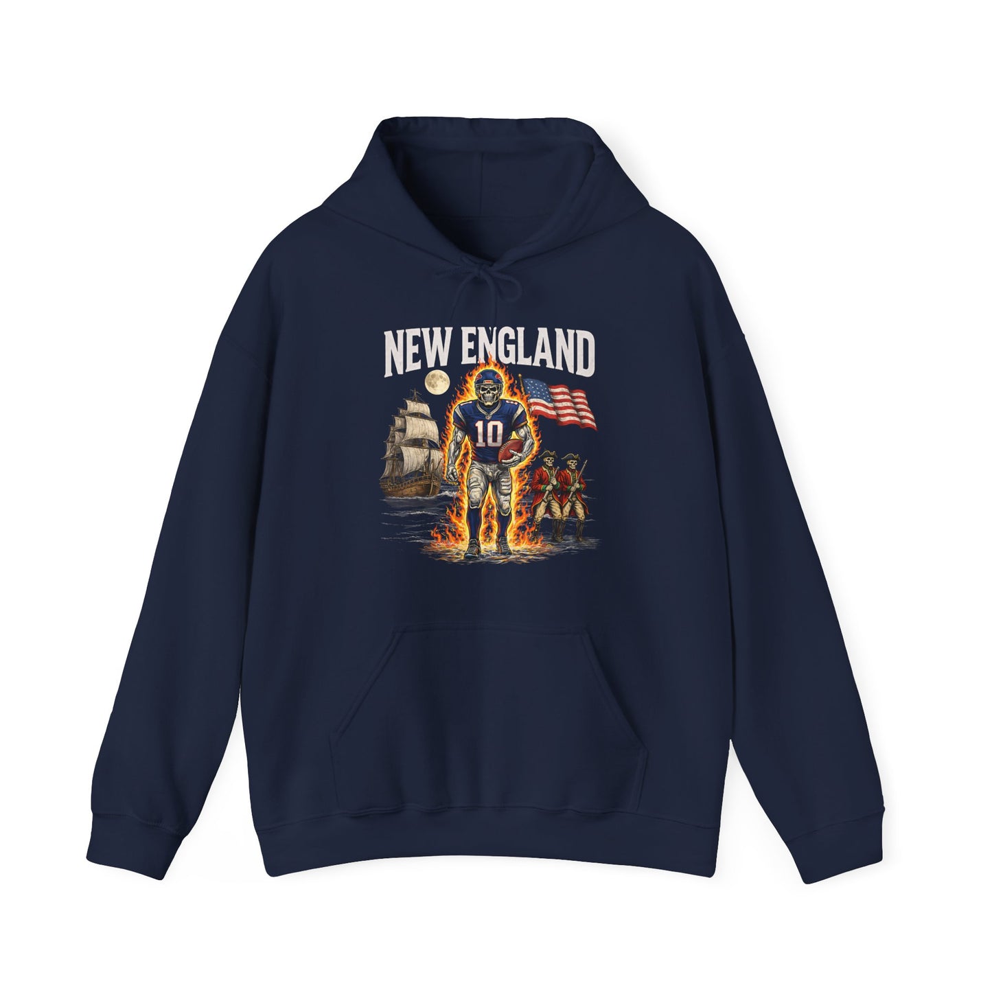Vintage Skeleton New England Hoodie