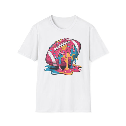 Football Ice Cream Drip Sprinkles T-Shirt