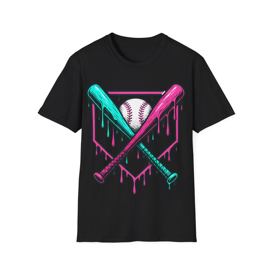 Baseball Bats Ice Cream Drip T-Shirt