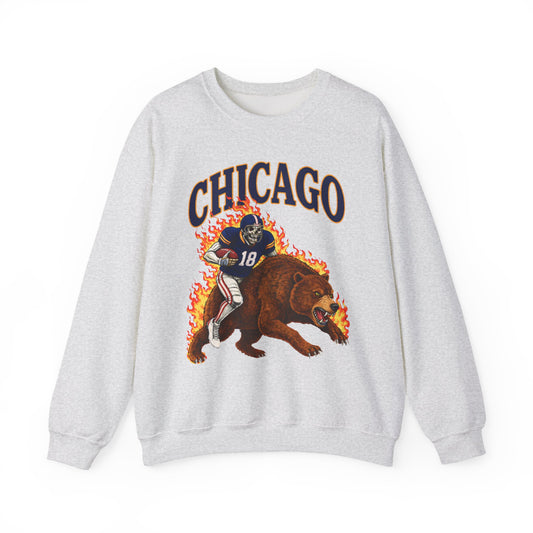 Vintage Skeleton On Bear Crewneck Sweatshirt