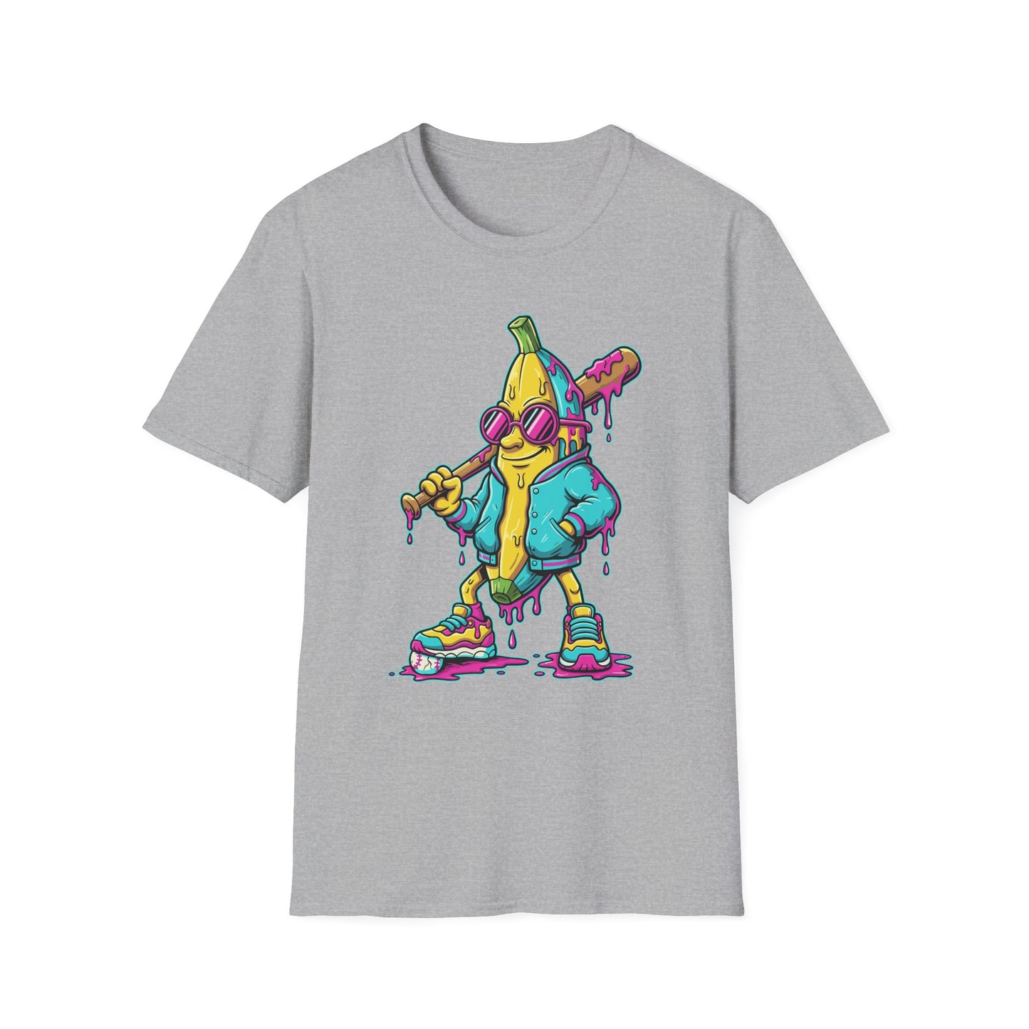Banana Baseball Drip Art T-Shirt