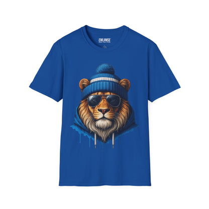Blue Lion Splash Art T-Shirt