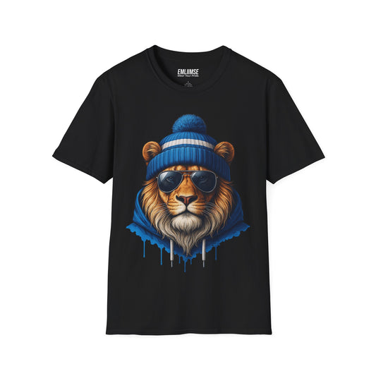 Blue Lion Splash Art T-Shirt