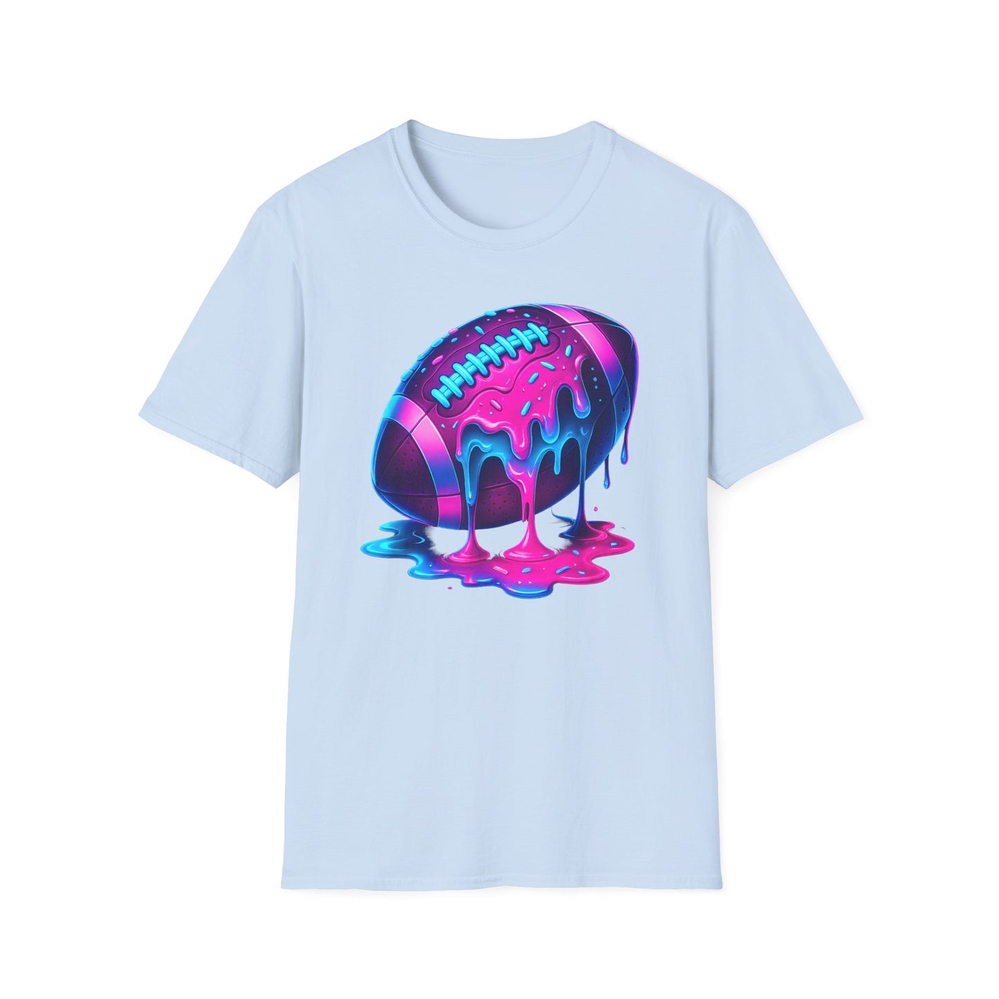Ice Cream Drip Football T-Shirt
