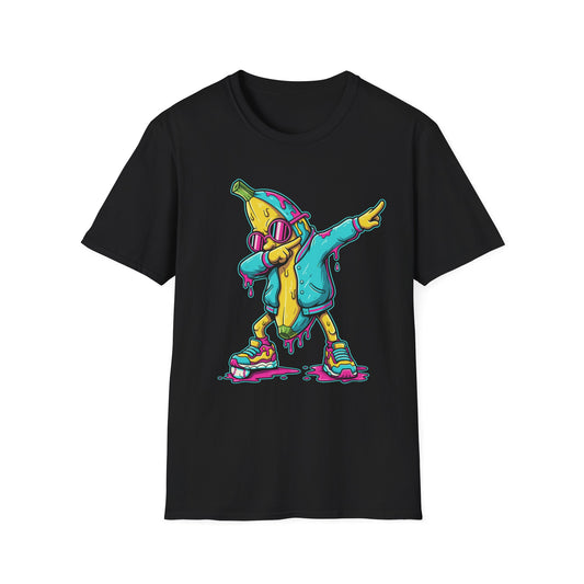 Dabbing Banana Baseball Drip T-Shirt