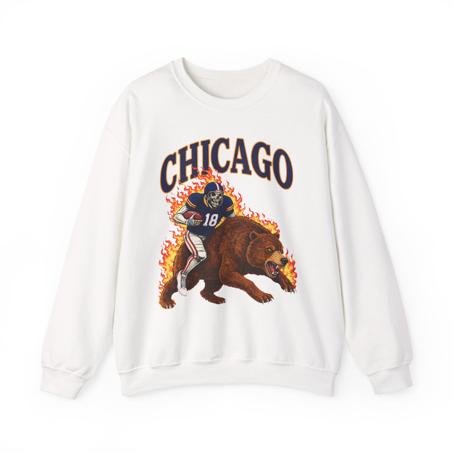 Vintage Skeleton On Bear Crewneck Sweatshirt