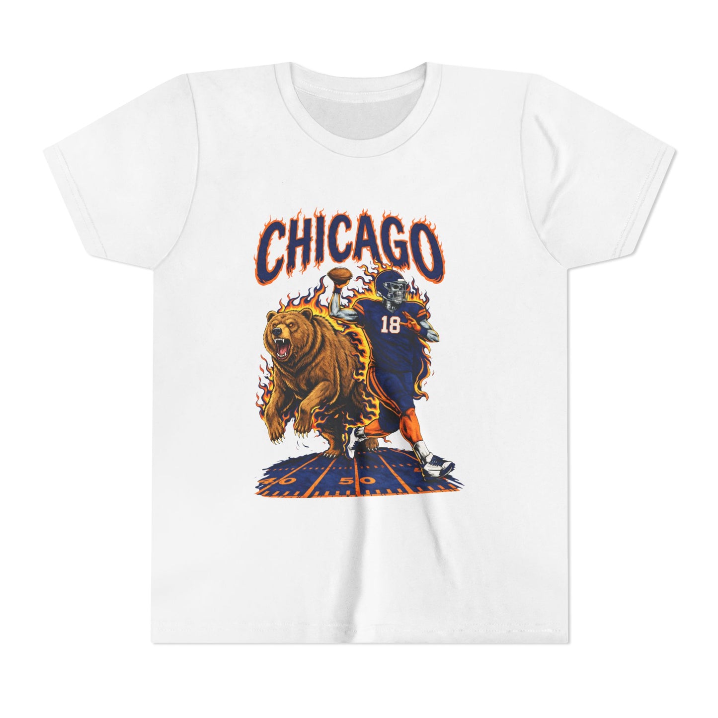 Vintage Skeleton Bear Youth T-Shirt