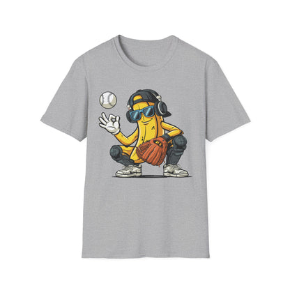 Banana Catcher Baseball T-Shirt