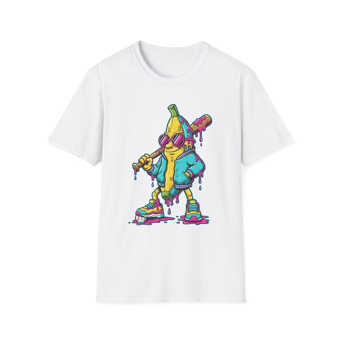 Banana Baseball Drip Art T-Shirt