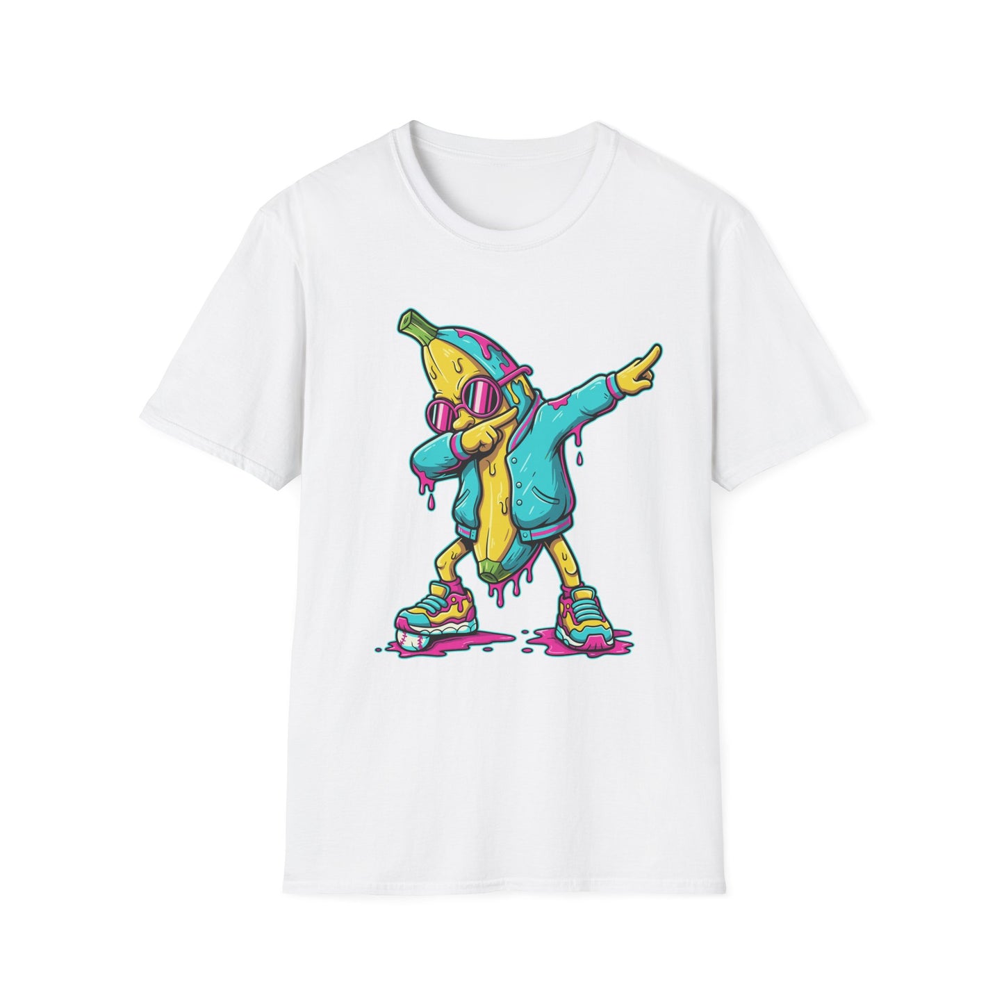 Dabbing Banana Baseball Drip T-Shirt