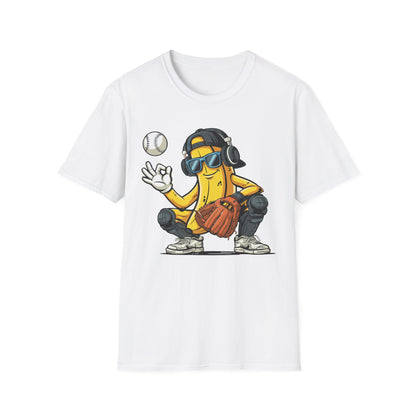 Banana Catcher Baseball T-Shirt
