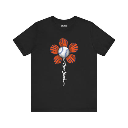 Orange Sun Flower New York T-Shirt