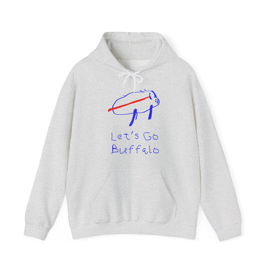 Let's Go Buffalo Drawing Hoodie