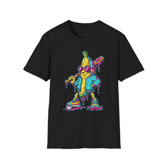 Banana Baseball Drip Art T-Shirt