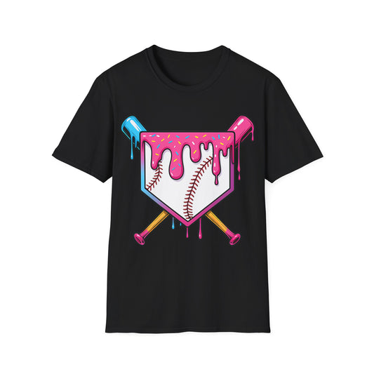 Baseball Bats Ice Cream Drip T-Shirt