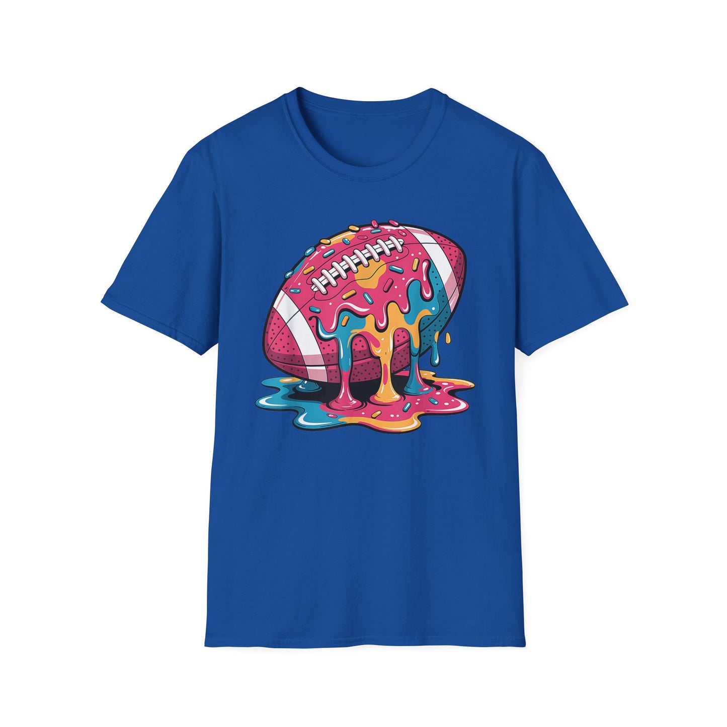 Football Ice Cream Drip Sprinkles T-Shirt