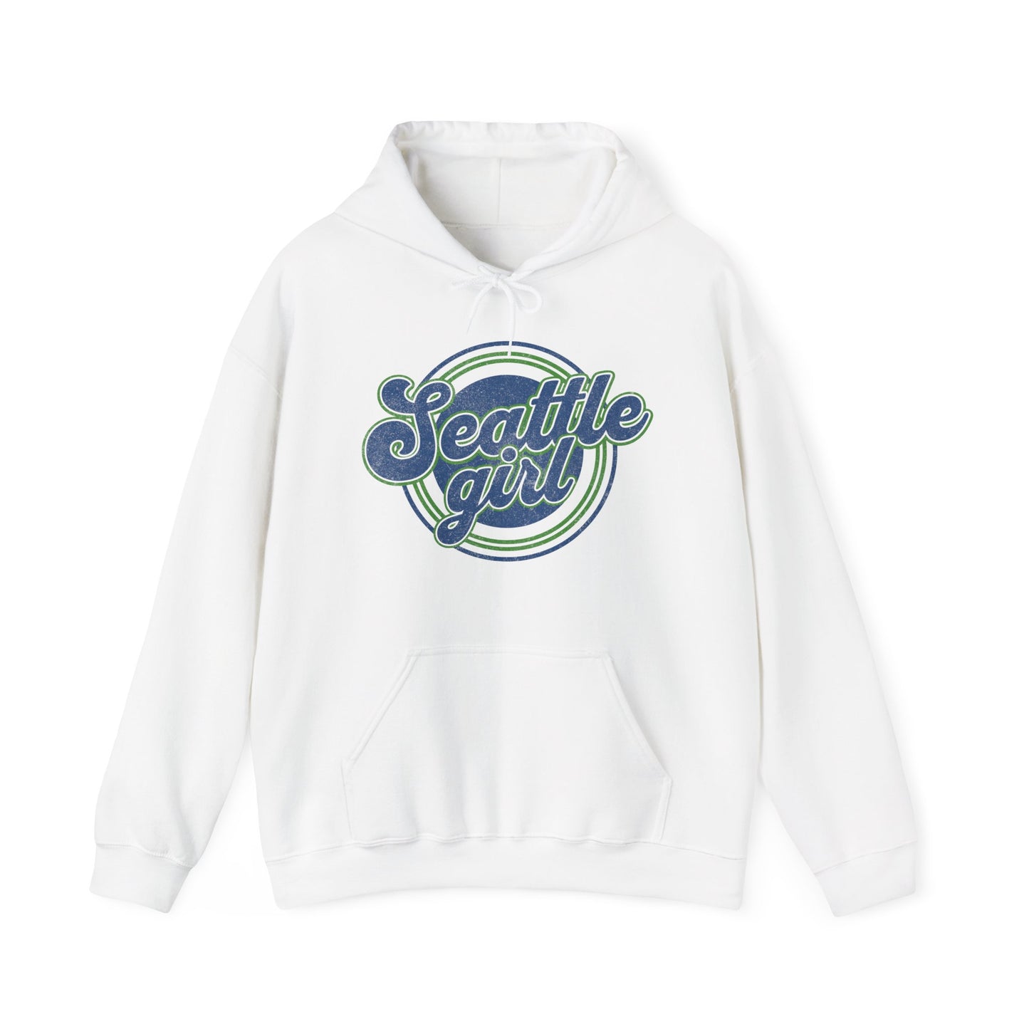 Vintage Seattle Girl Hoodie