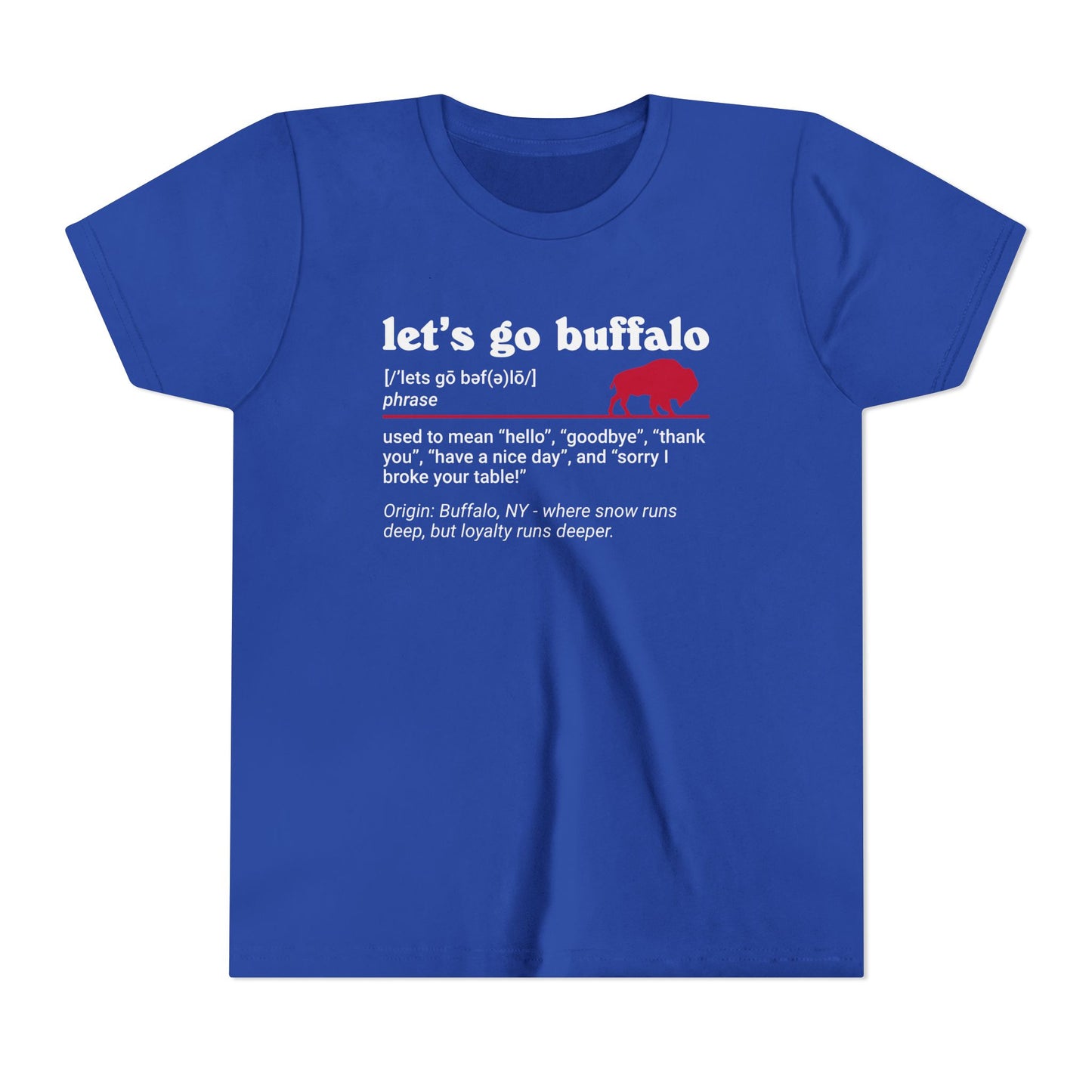 Let's Go Buffalo Definition Youth T-Shirt
