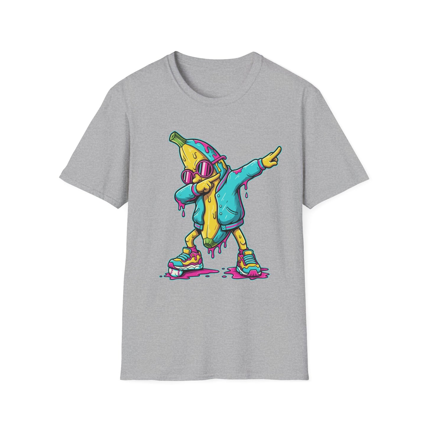 Dabbing Banana Baseball Drip T-Shirt