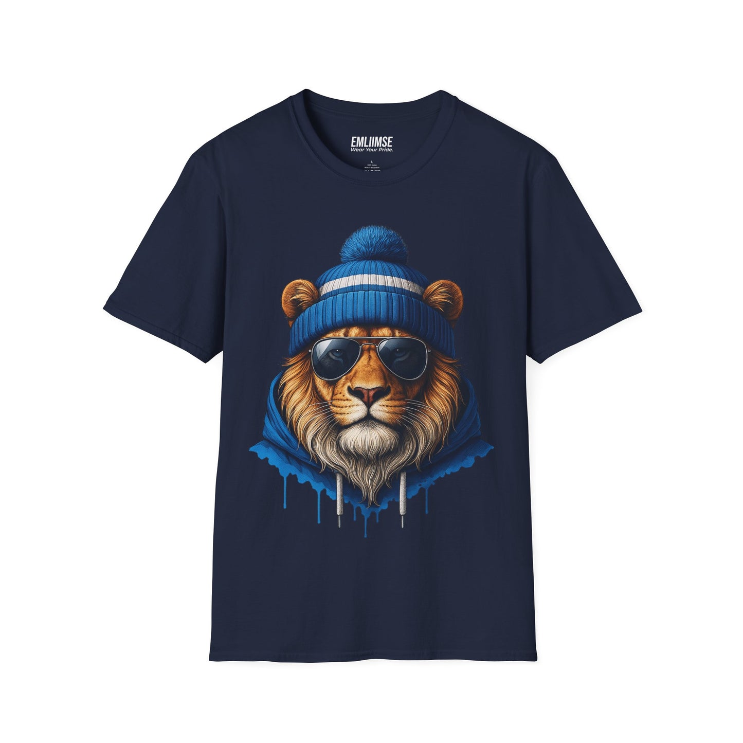 Blue Lion Splash Art T-Shirt