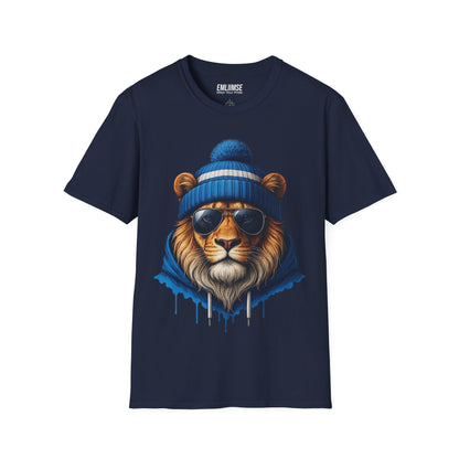 Blue Lion Splash Art T-Shirt