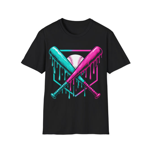 Baseball Bats Ice Cream Drip T-Shirt