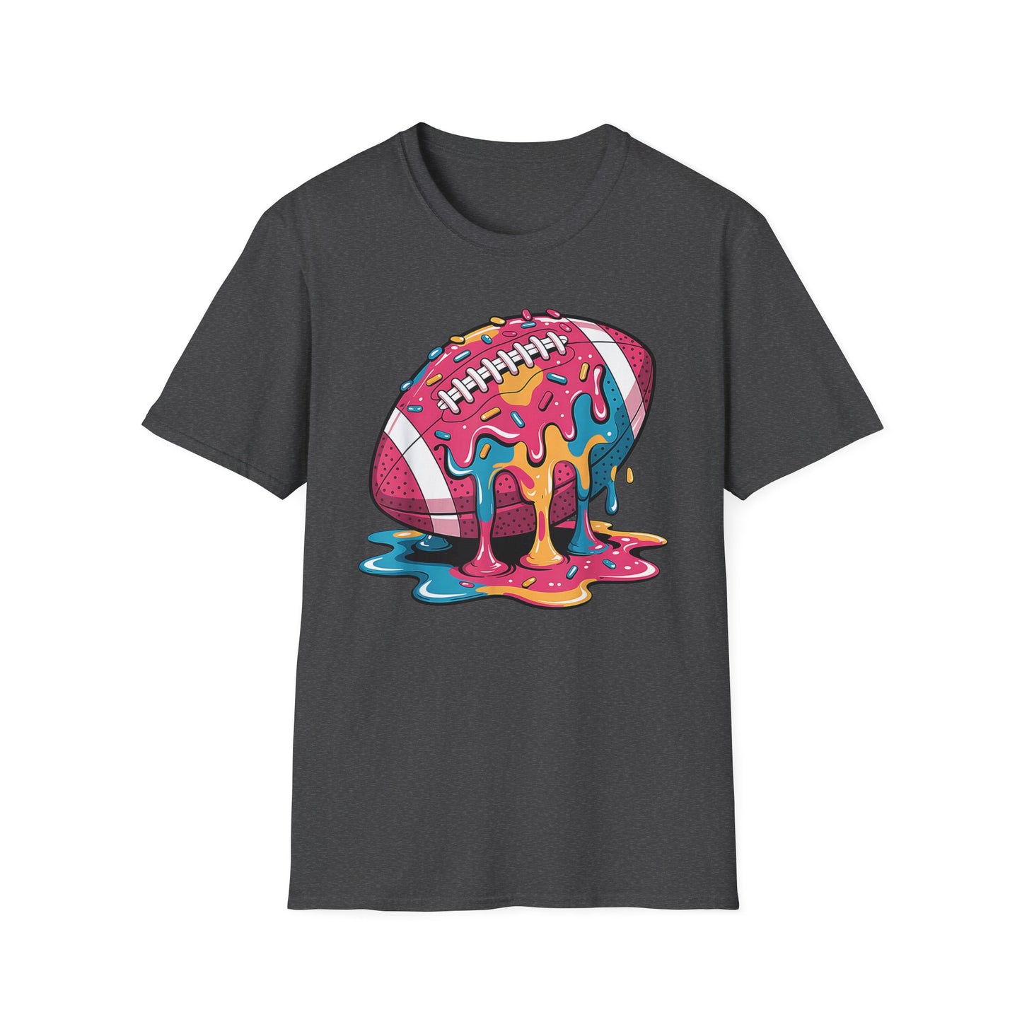 Football Ice Cream Drip Sprinkles T-Shirt
