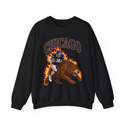 Vintage Skeleton On Bear Crewneck Sweatshirt