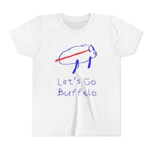 Let's Go Buffalo Drawing Youth T-Shirt