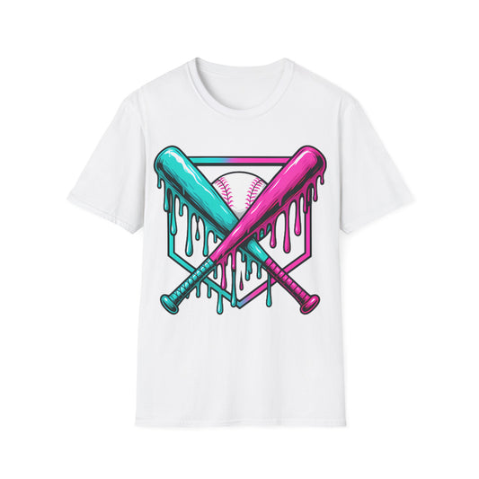 Baseball Bats Ice Cream Drip T-Shirt