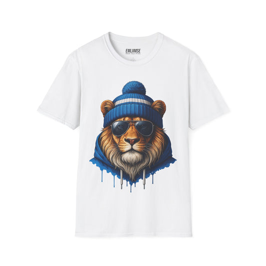 Blue Lion Splash Art T-Shirt