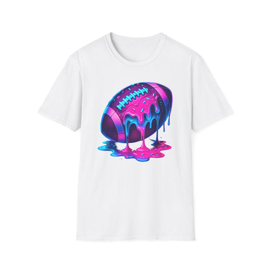 Ice Cream Drip Football T-Shirt