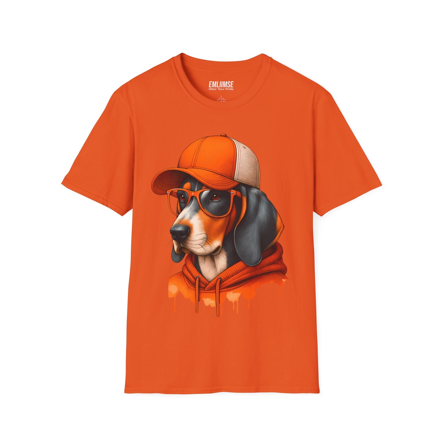 Bluetick Coonhound Dog Splash Art T-Shirt