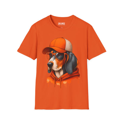 Bluetick Coonhound Dog Splash Art T-Shirt