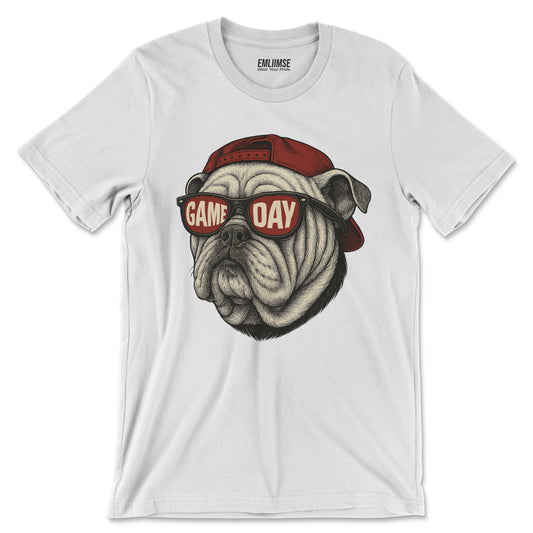 Cool English Bulldog Dog Game Day T-Shirt