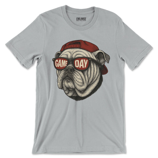 Cool English Bulldog Dog Game Day T-Shirt