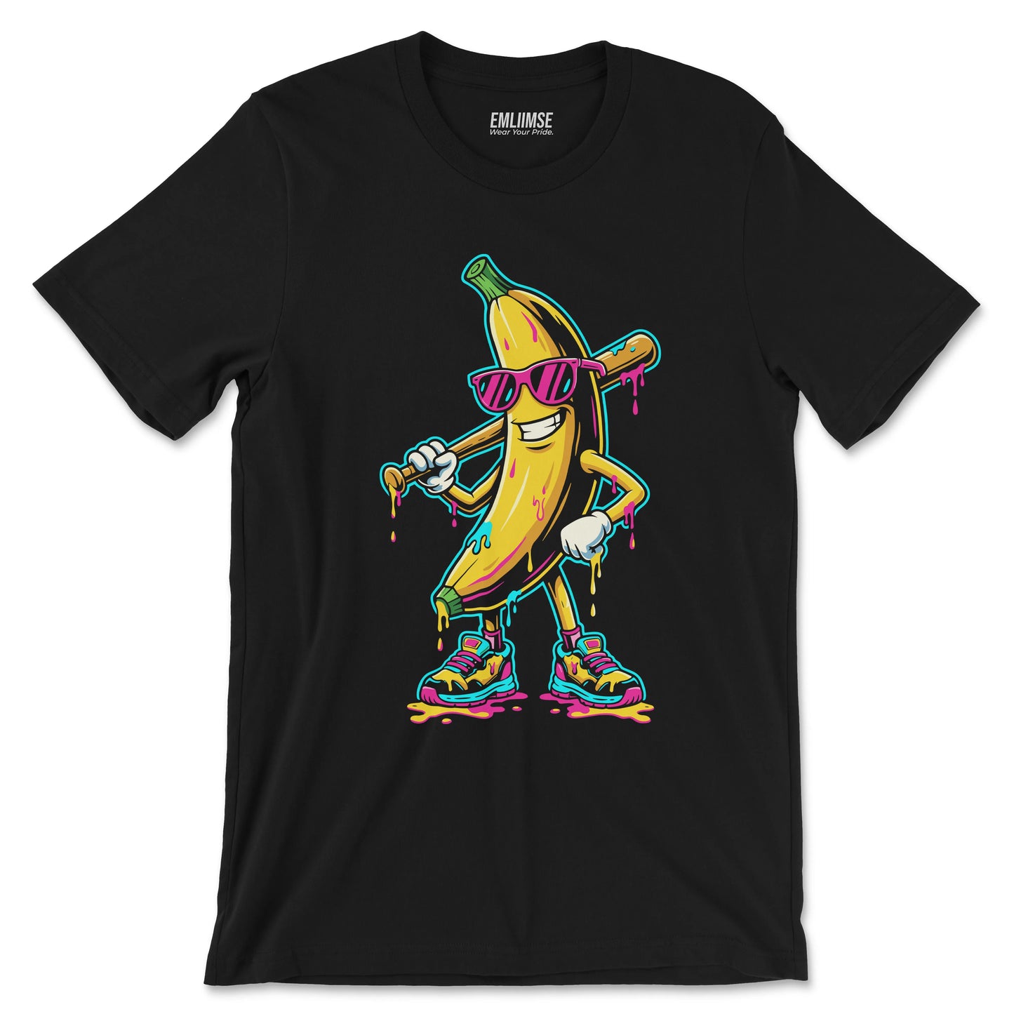 Dripping Banana Baseball T-Shirt