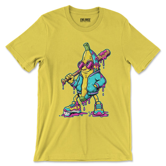 Dripping Banana Baseball T-Shirt