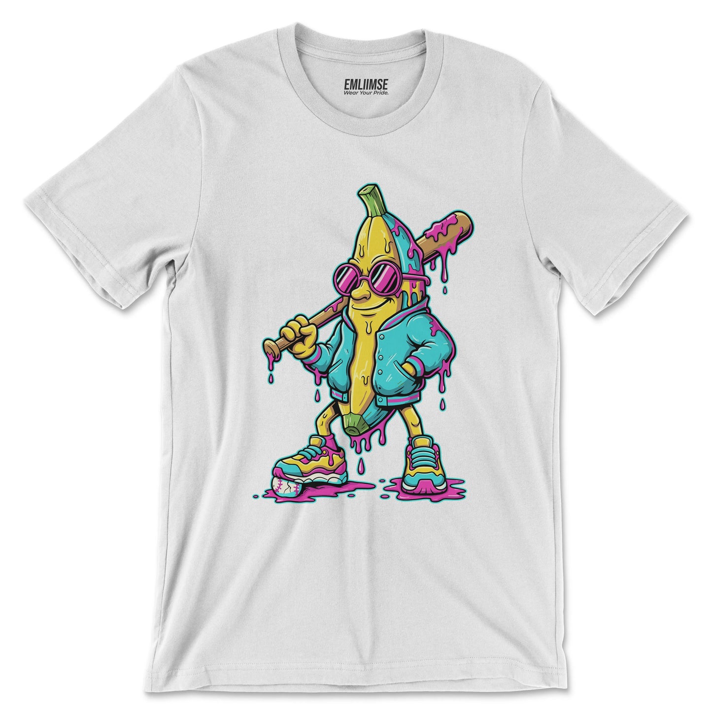 Dripping Banana Baseball T-Shirt